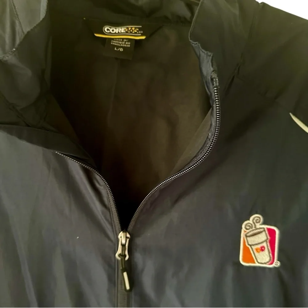 Core 365 Navy Blue Windbreaker for Men Dunkin’ LOGO Size L